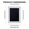 Classic White Wood Shadown Box Frame with Acrylic Front - Black Suede Backing, 30 Sizes